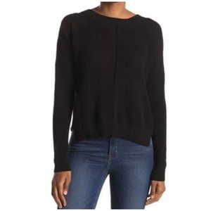 Sweet Romeo Seed Stitch Pullover Sweater - Black NEW WITH TAGS